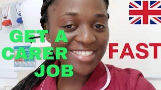 Easiest Way To Get A Carer Job Fast, In The UK 