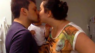 Sharing Mom with Dad! Lip Lock kiss BY  Celebrity Info