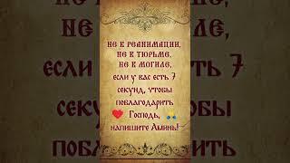 ⬆️⬆️⬆️Не в больнице, тюрьме или могиле? Уделите 7 секунд и напишите «Спасибо, Бог. Аминь!»