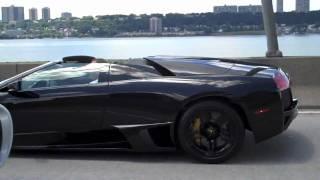 Black Lamborghini Murcielago Roadster LP640 HD