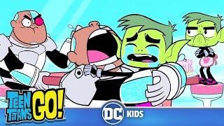 Teen Titans Go! Россия | Бисти и Киборг: лучшие моменты  | DC Kids