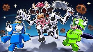 MOO MOO IS HUNTING RAINBOW FRIENDS?! (Roblox It MOOs)