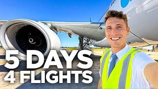 5 Days 4 Flights in the Life of an Airline Pilot | A330 Flying Short Haul