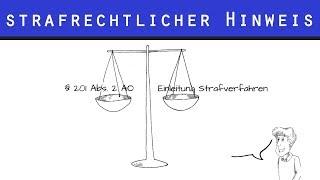 DER STRAFRECHTLICHE HINWEIS | Betriebsprüfung des Finanzamtes