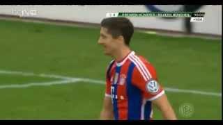 Robert Lewandowski Penalty Miss  2014 08 17    Preußen Münster 1-4 Bayern München