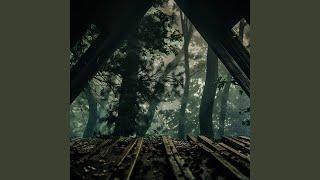 Thunder and Raining on Wooden Roof