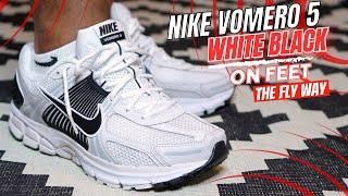 Nike Zoom Vomero 5 White Black. Are These The Most Comfortable Sneaker Nike Makes? (Sizing) On Feet.