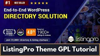 ListingPro Theme GPL Demo Installation️Activation Guide - Real GPL