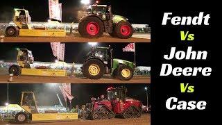 Case IH Quadtrac 580 Vs Fendt 1050 Vario Vs John Deere 8335R - 100mt. Speed Pulling!