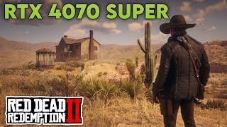 Red dead redemption 2 Benchmark on RTX 4070 Super 1080p