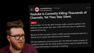 YouTube is about to kill this channel... and hundreds more. Let's talk the ad blockade!