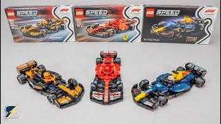 LEGO Speed Champions Formula 1 detailed building reviews vol. 1 - McLaren, Ferrari & Red Bull