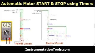 Motor Control Timer Circuit - Electrical Simulation