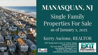 Manasquan, NJ - Homes For Sale (as of January 1, 2025)