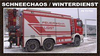 Winterdienst A2 extrem / Größter Schneepflug / Schneechaos & Sturm Deutschland & Österreich