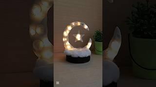 Making Aesthetic Moon Lamp | diy room decor #shorts #diy #craft