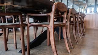 Building Sculpted Walnut Chairs
