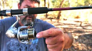 My new $20 fishing rod and how to set up a fishing rod and reel