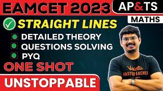 STRAIGHT LINES Class 11 Maths ONE SHOT | Complete Chapter for EAMCET 2024 | AP & TS | EAMCET 2024