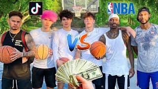 TikTokers vs Professional Basketball Players! ($10,000 Challenge)