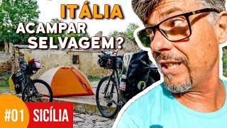 COMO É ACAMPAR SELVAGEM na ITÁLIA | PRIMEIRAS IMPRESSÕES | CIRCUITO SICÍLIA DIVIDE #01