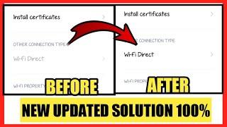 how to fix wifi direct problem on android (WiFi direct not working)