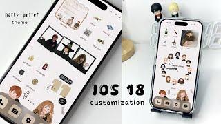 iOS 18 Aesthetic Customization ~ Harry Potter theme ~ Happy Halloween!