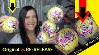 REAL or FAKE LOL Surprise Confetti pop RE-RELEASE ultra rare GOLD BALL L.O.L color change ice water