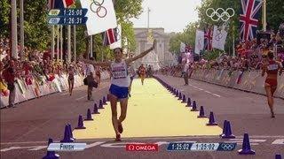 Elena Lashmanova Wins Women's 20km Race Walk -- London 2012 Olympics