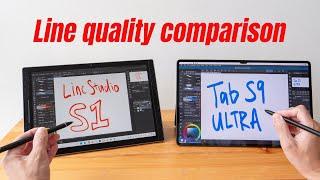 LincStudio S1 vs Samsung Tab S9 Ultra drawing performance