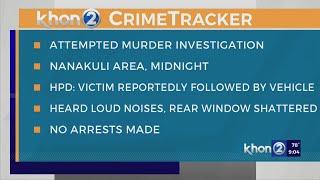 Driver escapes unharmed after attempted murder in Nanakuli