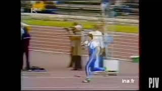 UWe Hown GDR javelin throw 104.80 world record Berlin 1984.rear footage