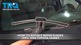 How to Replace Wiper Blades 1992-1996 Toyota Camry