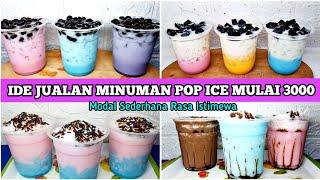 CUMA MODAL POP ICE JADI MINUMAN KEKINIAN !!! 4 RESEP IDE JUALAN MINUMAN MULAI 3000 | Minuman Viral