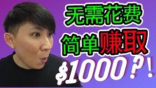 網絡賺錢 2021 | 簡單賺取1000美金?!!