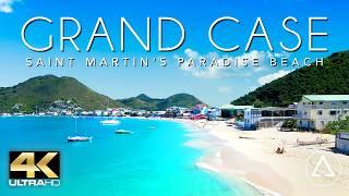 GRAND CASE - SAINT MARTIN IN 4K DRONE FOOTAGE (ULTRA HD) - Paradise Beach Landscapes UHD