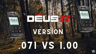 XP Deus II Separation Test Version .071 vs 1.00