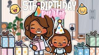 My Daughters 5TH BIRTHDAY PARTY! *NEW PHONE * || WITH VOICE || Toca Life World 