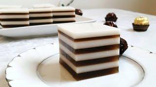 Coffee And Cream Agar Jelly // Qaymoq va Kofeli Mazali Dessert Shirinlik / So'ragan Edingiz