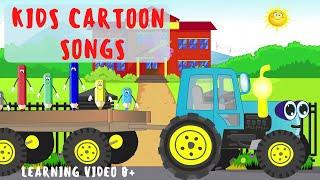 Cars Kids Cartoon | Funny Tractor with Colour Pencils  | Learning Colors and Numbers  #car #cartoon