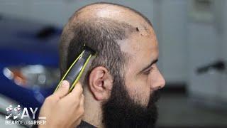 SMOOTHEST Head Shave Using Philips OneBlade & Straight Razor - ASMR Barber
