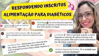 Respondendo Inscritos | Alimentação Para Diabéticos