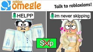 Roblox Omegle VOICE CHAT... But i cant SKIP ANYONE 2