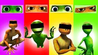 Wrong Eyes DAME TU COSITA and PATILA CHALLENGE Alien Green El Chombo Dance Wrong Heads Yeşil Uzaylı