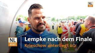 VfB Krieschow gegen FC Energie Cottbus | Trainer Toni Lempke über das Finalspiel