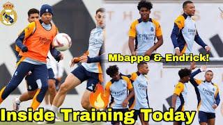 WATCH Kylian Mbappe & Endrick on Fire at Real Madrid Training TodayCourtois & Alaba Stepping Up