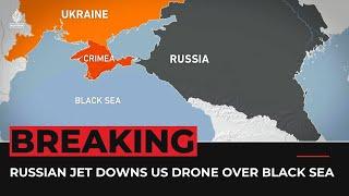 Ukraine war: US claims Russia downs drone over Black Sea