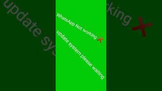 All Youtuber update WhatsApp Not working please full video Watch #short