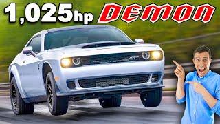 New 1025hp Dodge Demon: 0-60mph in 1.66 seconds!!