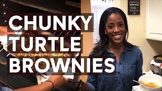 Candace McCowan's homemade dark chocolate fudgy turtle brownies | Holiday Recipes